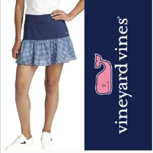 Vineyard Vines Gingham performance skort, Lg